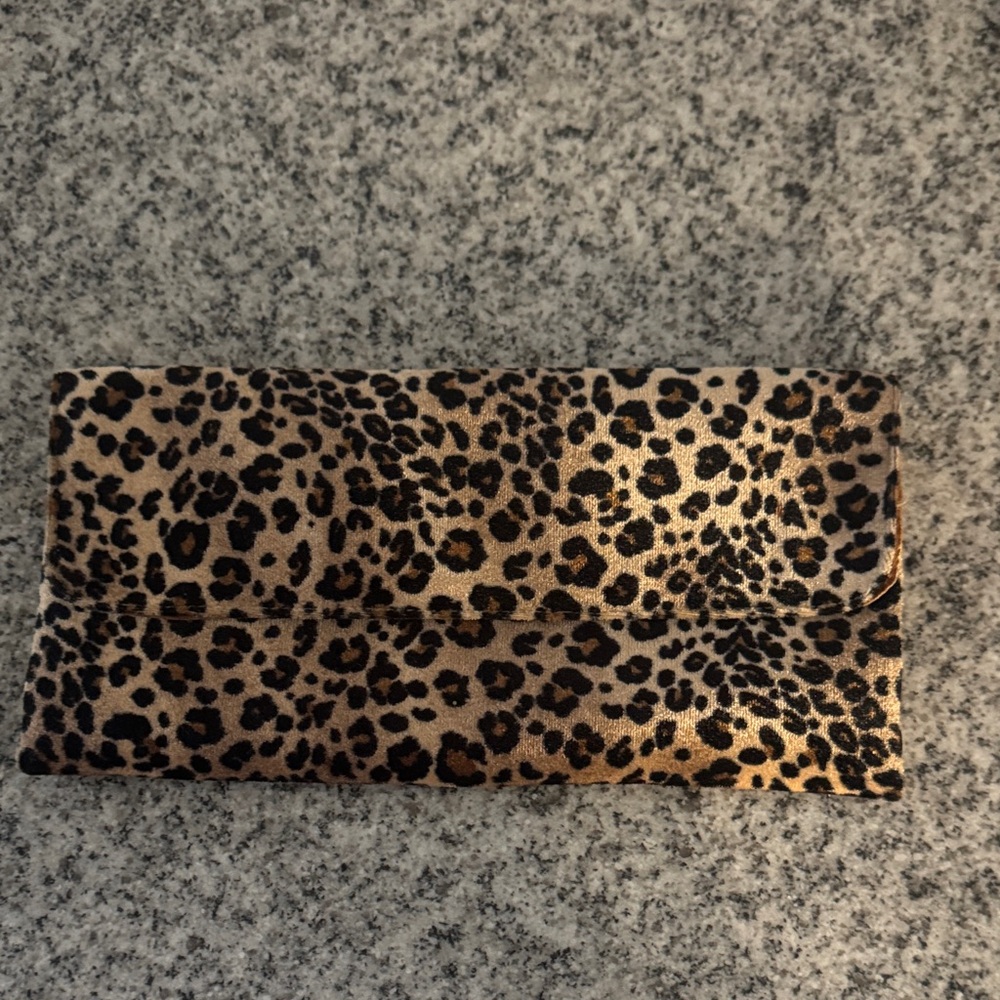 Leopard Print Clutch